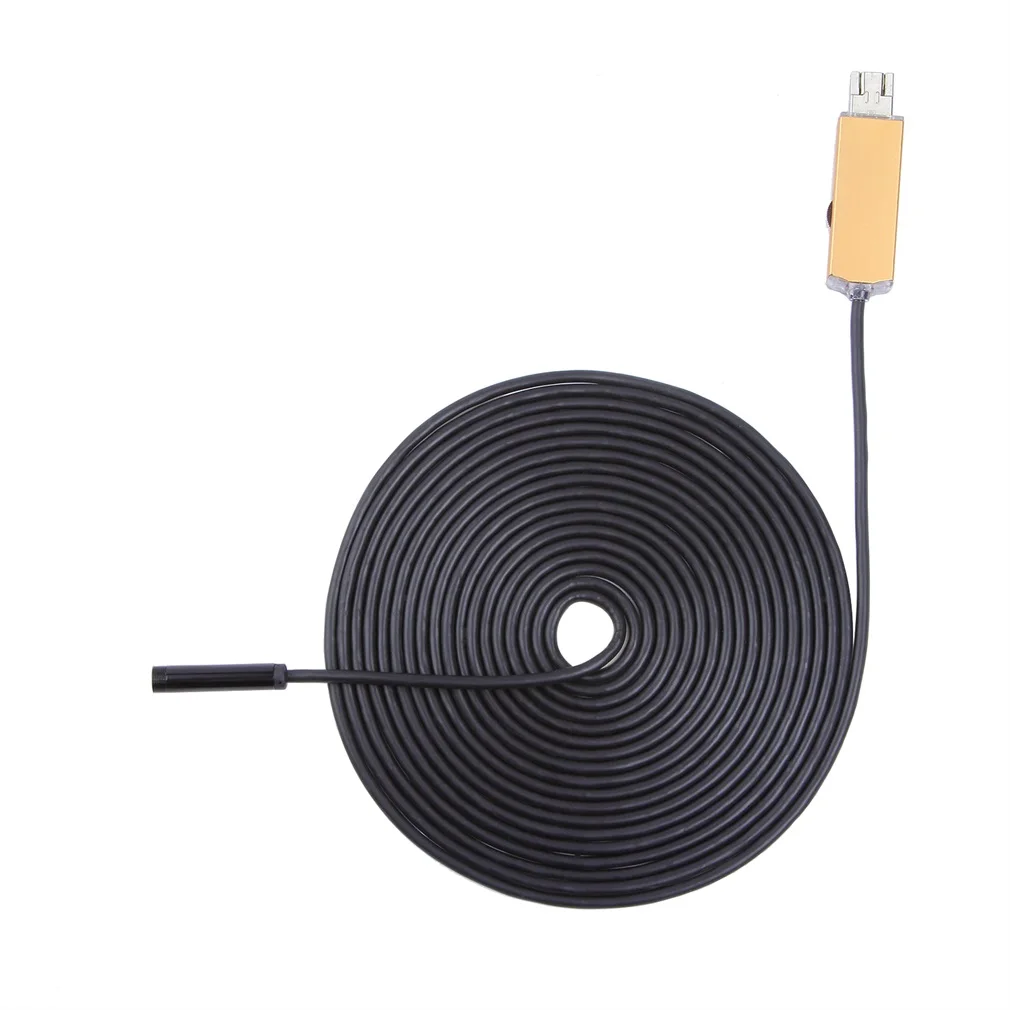 5 мм 2 в 1 OTG и Micro USB Инспекционная камера бороскоп 6 светодиодный фонарь