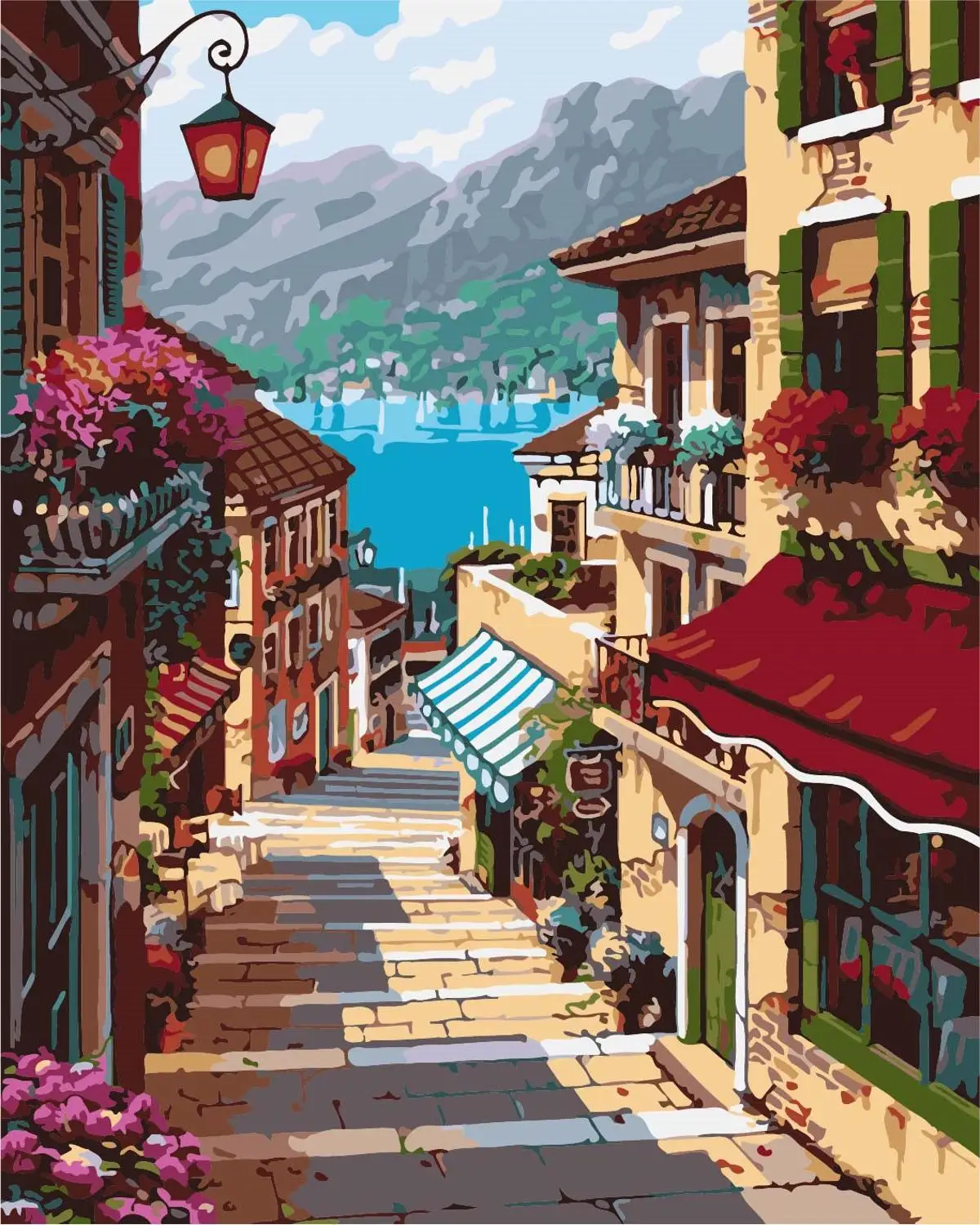 Картина по номерам сделай сам раскраска маслом на холсте пейзаж | Дом и сад