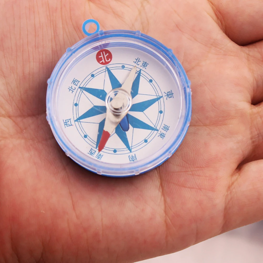 Прозрачный мини компас лабораторное оборудование учебные пособия развивающие