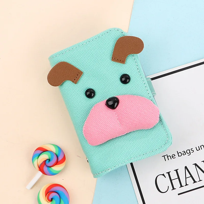 

Dog Shape Girl Card Package Casual Fashion Cute with Dark Buckle Coin Purse Cartoon Animal Business Wild Out Card Package