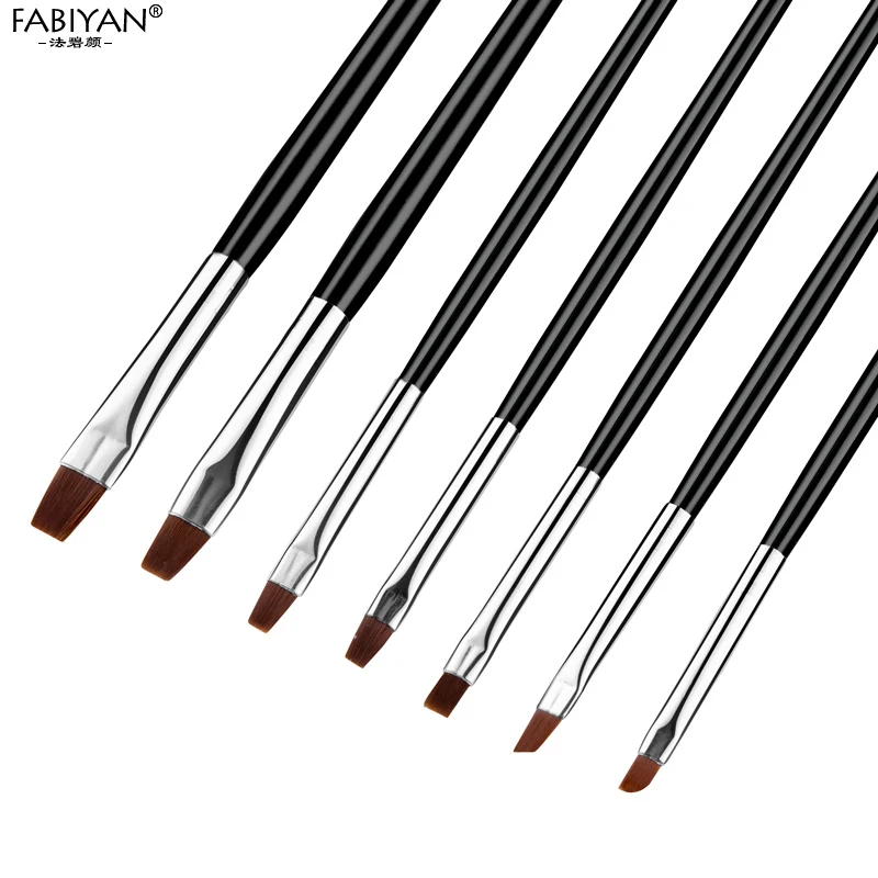 7 шт./набор кисточки для маникюра создания гель лака|Кисти ногтей| |