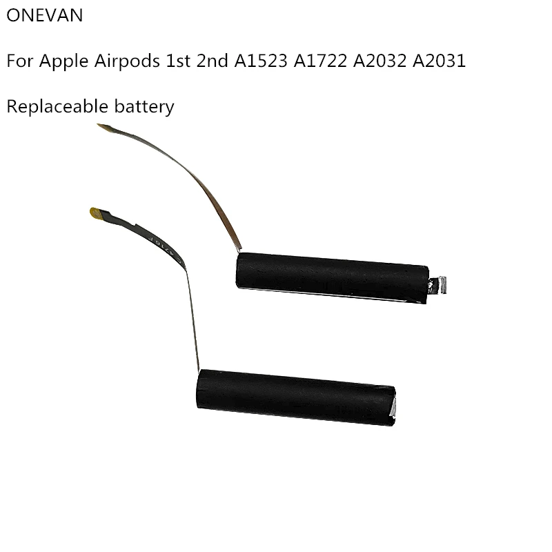 

ONEVAN Battery For airpods 1st 2nd A1604 A1523 A1722 A2032 A2031 air pods 1 air pods 2 replaceable Battery GOKY93mWhA1604