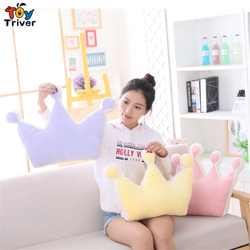 Корона в форме короны макарон принца принцессы плюшевая игрушка для дивана