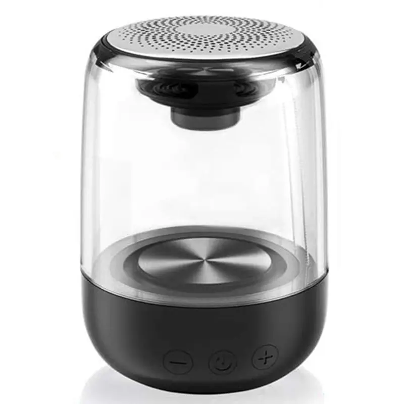 

Portable Bluetooth 5.0 Speaker Transparent LED Luminous Subwoofer Surround HIFI Stereo Cool Audio for Mobile Phone