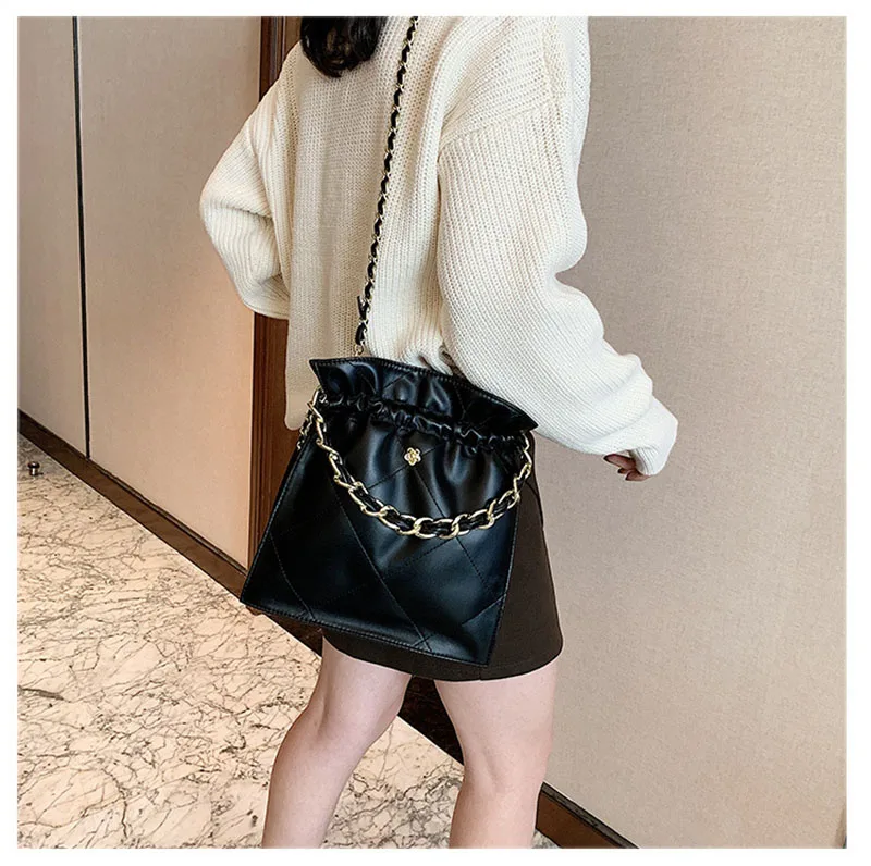 Новейшие стильные сумочки в стиле ретро Женская осенне зимняя сумка через плечо