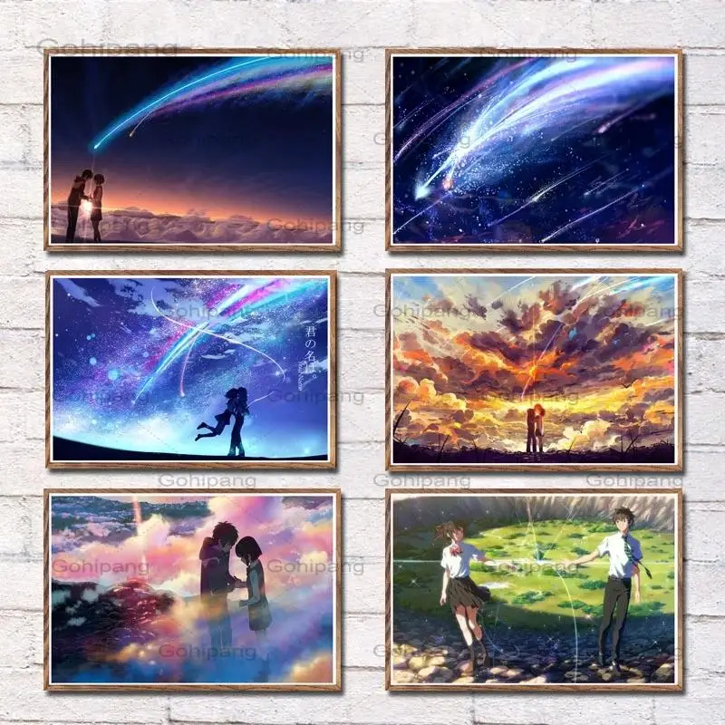 

Wall Artwork Painting Canvas Prints Japanese Anime Movie Modern Pictures Home Decoration Modular Nordic Canvas Poster