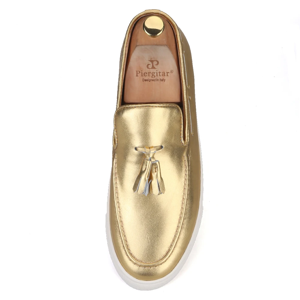 Кроссовки Piergitar мужские из натуральной кожи повседневная обувь ручной работы с