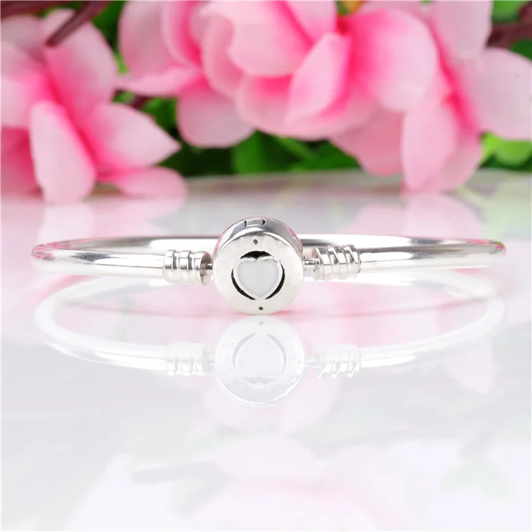 

Bewill 100% Genuine 925 Sterling Silver Heart Of Gratitude Bracelet Basic Chain bracelet for Christmas Gift