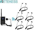 RETEKESS 1 fm-передатчик FT11 + 5 шт. fm-радио приемник TR108 Bluetooth спортивные наушники для руководства церковным собранием