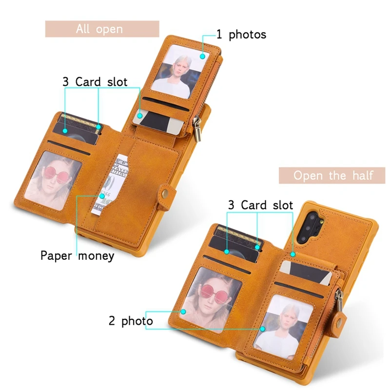 Кожаный чехол-книжка для samsung Galaxy Note 10 Plus чехол из искусственной кожи S8 S9 S10 S10E 9 8 |