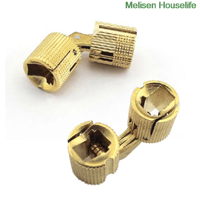 8/10/12 мм 4 шт./лот медные цилиндрические петли скрытые шкафы невидимые латунные