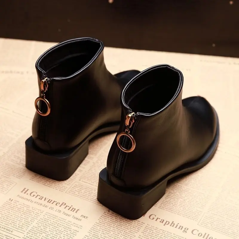 Новинка 2019 года зимние мотоциклетные ботинки с пряжкой женские ботильоны в