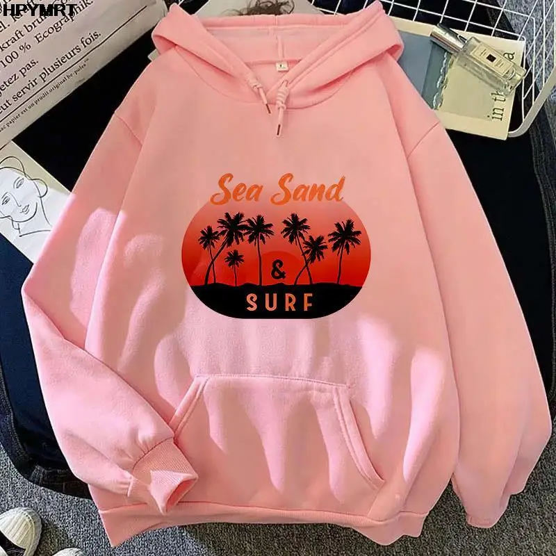 Women Thin Warm Oversized Hooded Casual Loose Pocket Fleece Sweatshirt Streetwear Autumn Winter Harajuku Pullover Hoodies Female | Женская