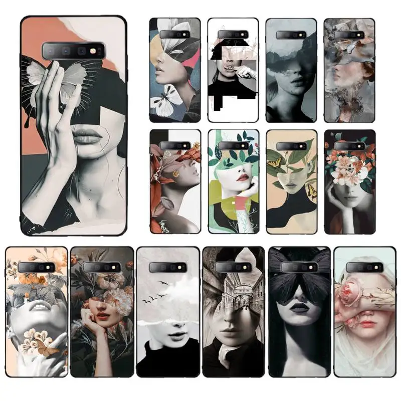 

Babaite Funny Abstract Women Face Phone Case for Samsung S10 21 20 9 8 plus lite S20 UlTRA 7edge