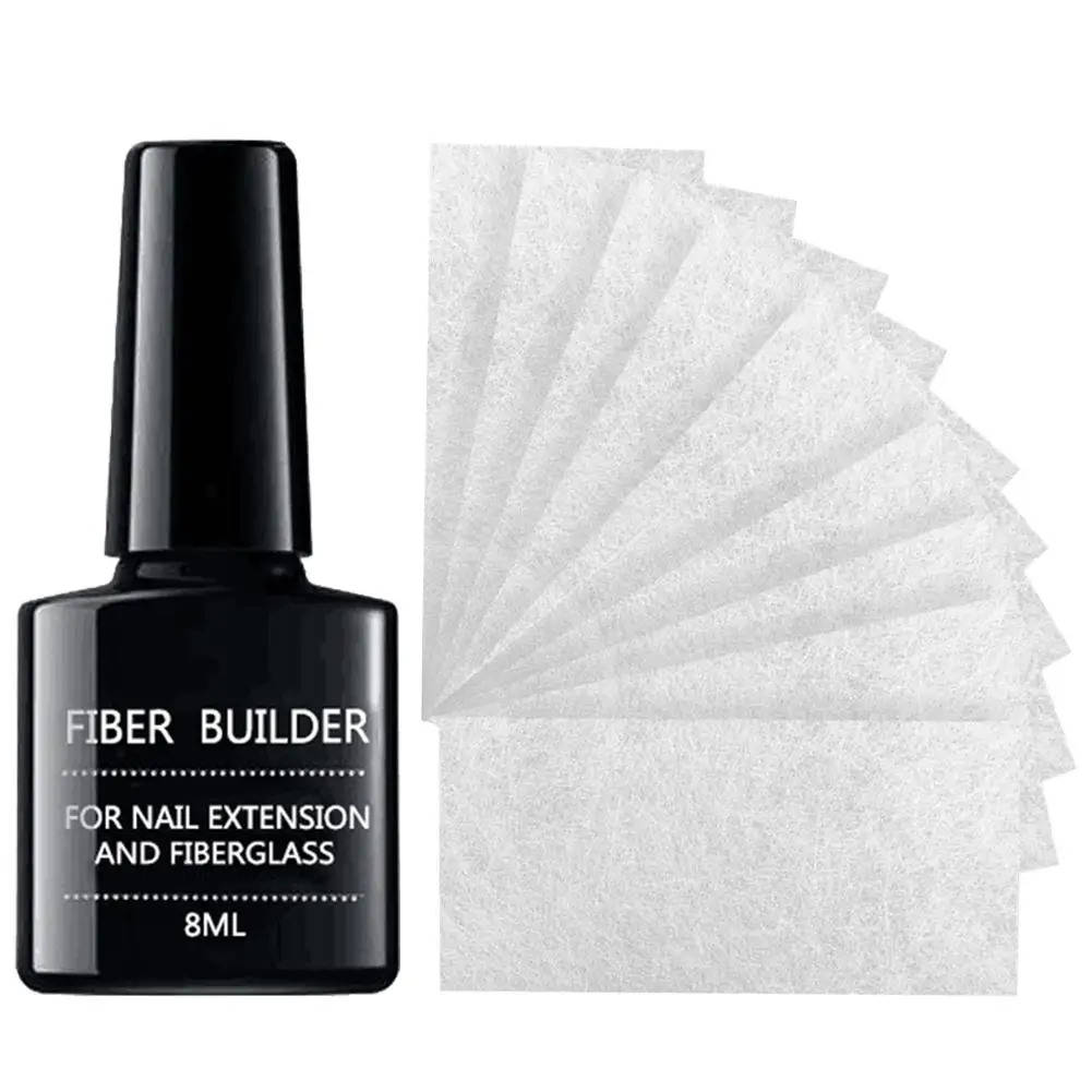 10 шт. шелковая обертка из стекловолокна для наращивания ногтей|Форма ногтей| |