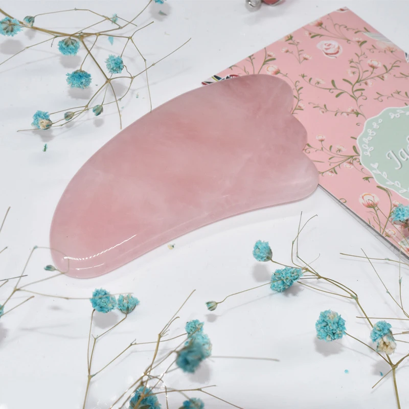 Массажный ролик для лица с двойными головками Нефритовый подтяжка расслабление