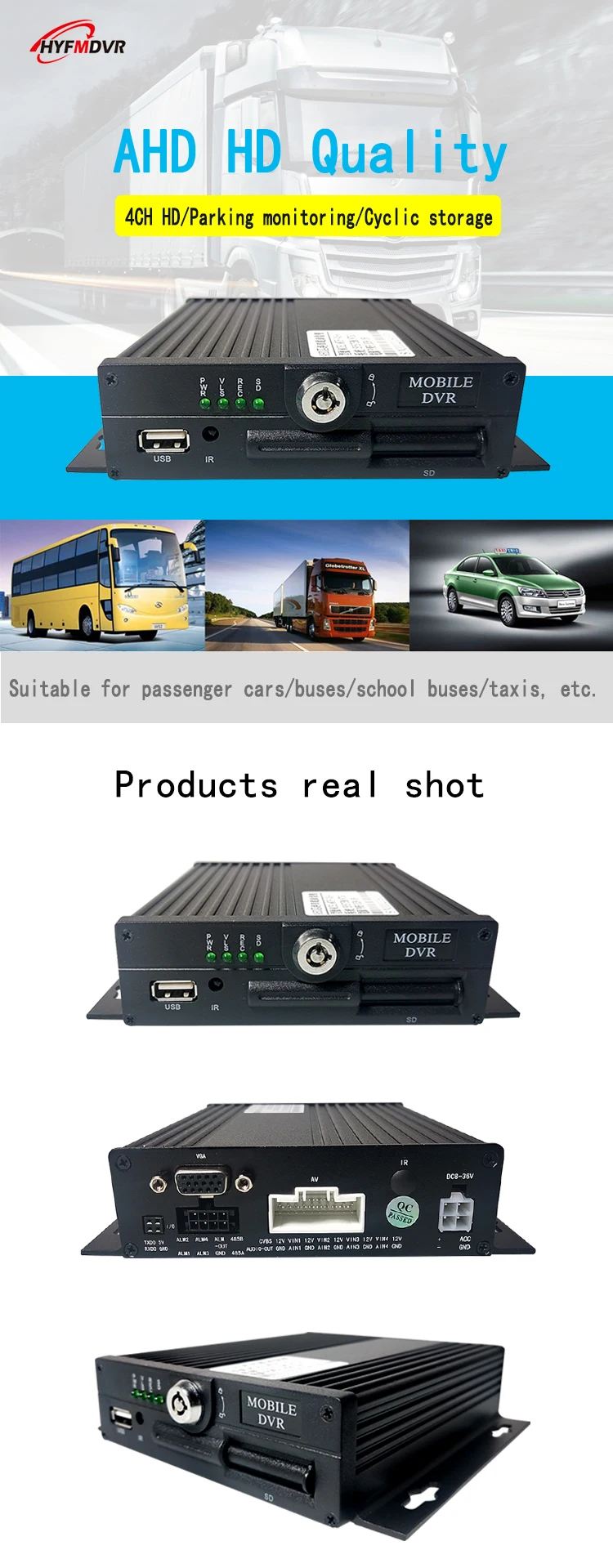 LSZ источник завод 4 канала широкое напряжение DC8V-36V 4Ch Мобильный DVR автобус/Грузовик PAL/NTSC