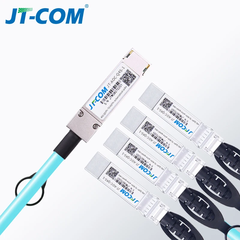Оптоволоконный кабель 40G QSFP + к 4xsfp AOC 1 м 2 3 5 7 10 модуль MPO SFP активный оптический OM3 OM4