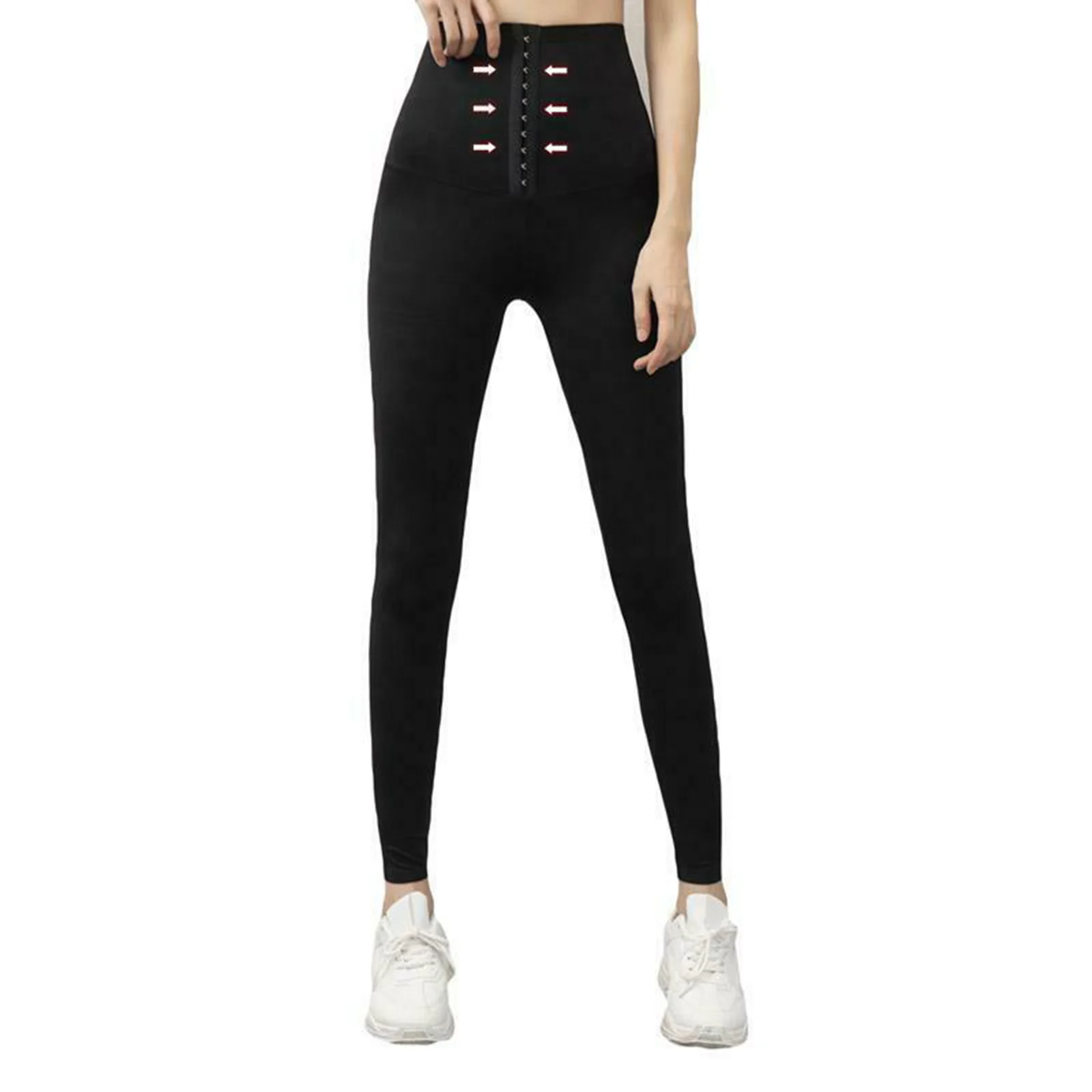 

Women Stretchy High Waist Corset Pants Comfortable Elasticity Body Shaper Waist Skinny Pants Fitness Leggings-B5