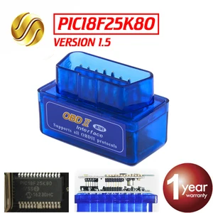 Автомобильный Bluetooth-сканер OBD V1.5I, версия 1,5, OBD2  OBDII для Android, автомобильный считыватель кодов, диагностический инструмент, сканер