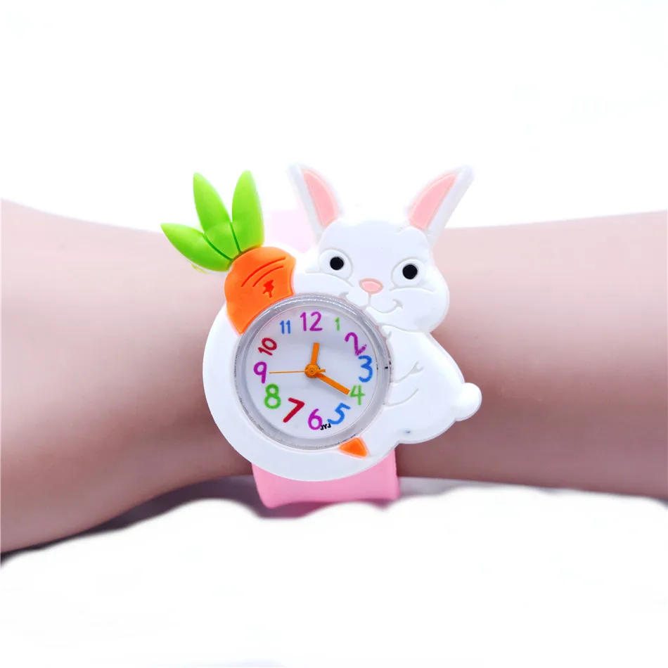 rabbit Watches Детские часы для девочек, красивые часы с единорогом для девочек и мальчиков, детские пластиковые часы, детские наручные часы - Цвет: rabbit Watches