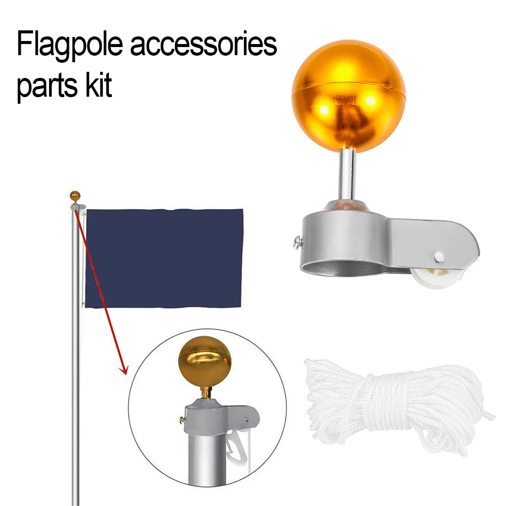 10 шт. набор запчастей для флага нейлоновая плетеная веревка флагшток аксессуары