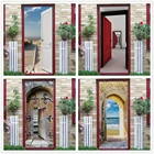 Наклейка на стену, самоклеящаяся 3d-наклейка на дверь, имитация дверей, для гостиной, спальни, современный дизайн, для дома