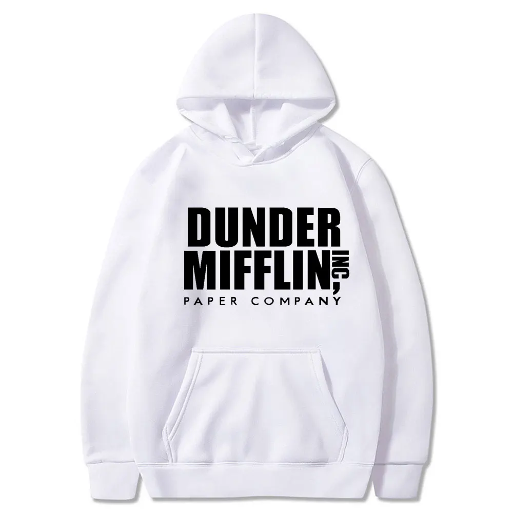 Толстовка Harajuku для мужчин и женщин флисовая толстовка с капюшоном Dunder Mifflin Paper Inc