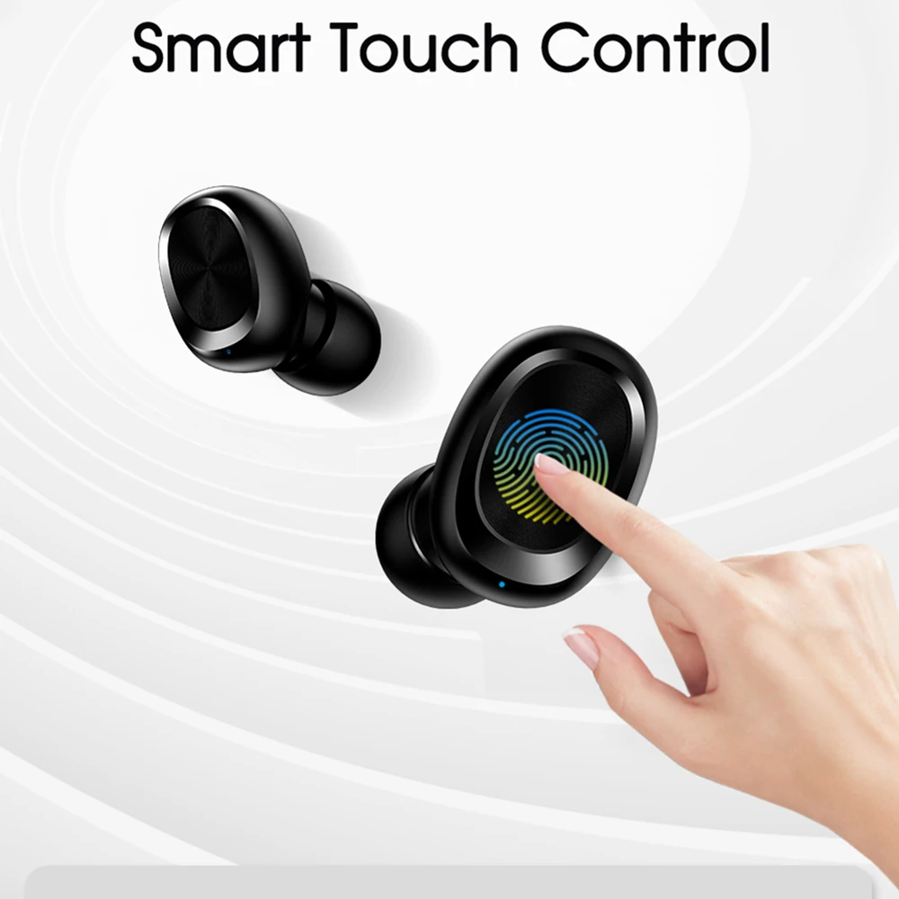 Tws-наушники Bluetooth беспроводные с шумоподавлением 5 0 басов светодиодным дисплеем |
