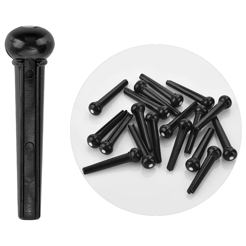 36PCS Acoustic Guitar Bridge Pins Pegs with 2 PCS Saddle Nut and Pin Puller Remover for Bass | Спорт и развлечения