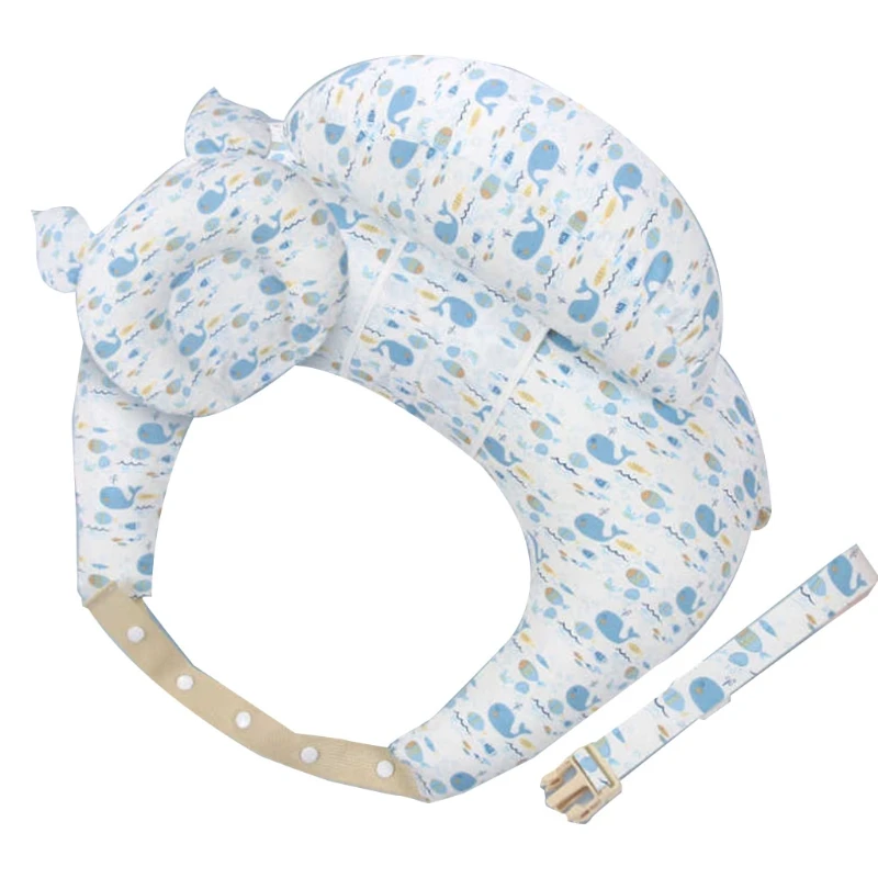 Almohada ajustable para lactancia de reci&eacute;n nacido, almohada de lactancia multifunci&oacute;n con correa auxiliar para el hombro, posicionador para el cuidado del beb&eacute; para ni&ntilde;os-3