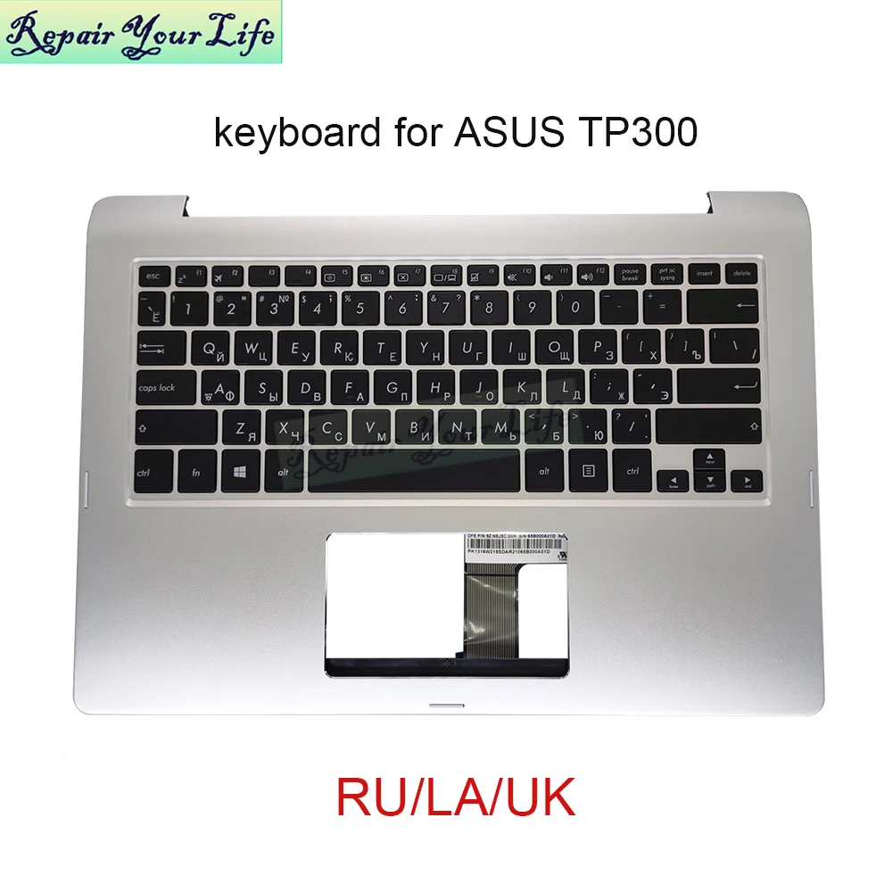 Подставка для ноутбука латиноамериканская клавиатура TP300 UK GB RU ASUS Transformer Book Flip