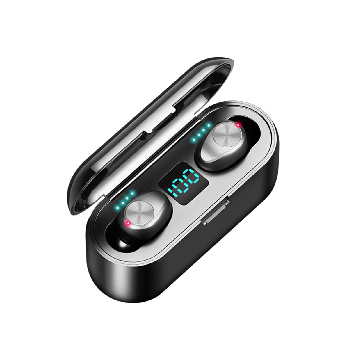 TWS беспроводные наушники bluetooth 5,0 светодиодный дисплей стерео водонепроницаемые спортивные наушники с аккумулятором 2000 мАч для Xiaomi