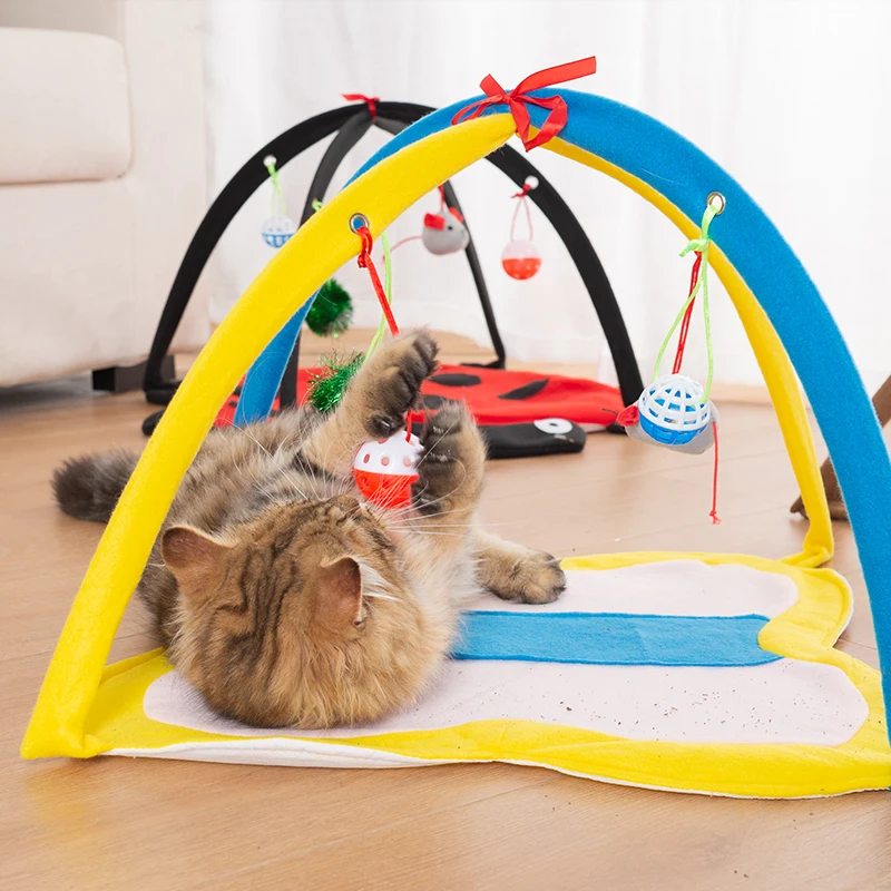 Складной кошка палатка дом собаки котята Одеяло кровать игрушечная кошка кровать коврик для домашних животных дышащие палатки для использования внутри помещений малых и средних спать в питомнике кровати