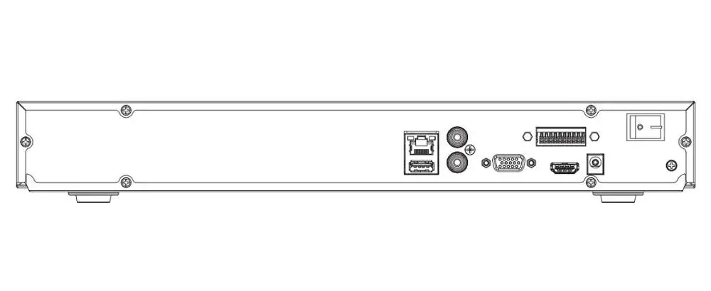 Видеорегистратор Dahua NVR 16 каналов 1U ии сетевой видеорегистратор IP видео доступ