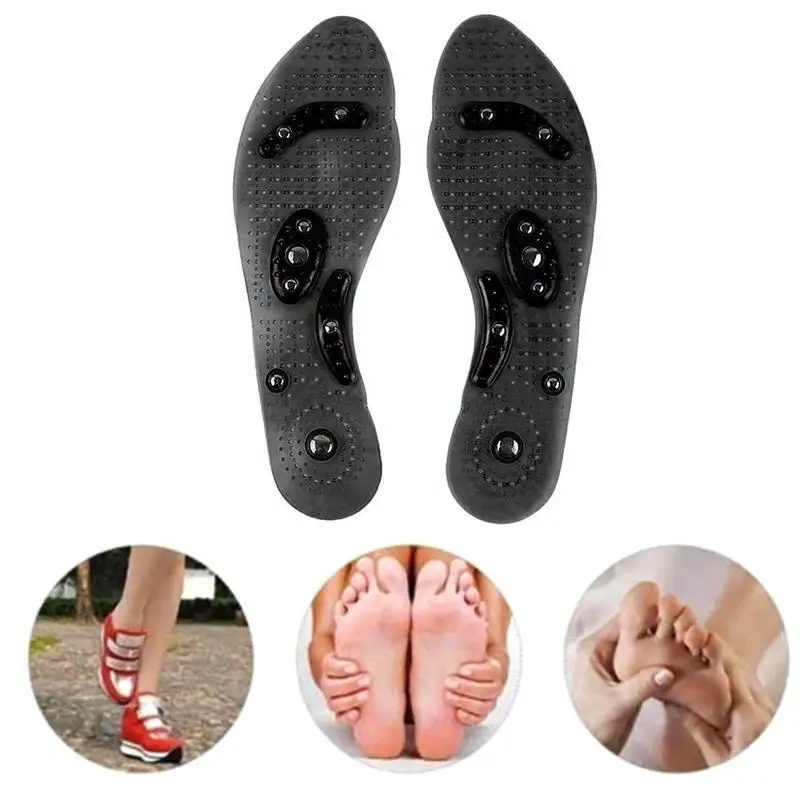 

Magnetic Silicone Insoles Feet Therapy Insoles For Men Comfort Pads Slimming Insole Massage Relaxation Foot Care 27cm