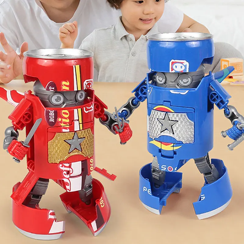 Творческий деформированный робот-сода органический напиток