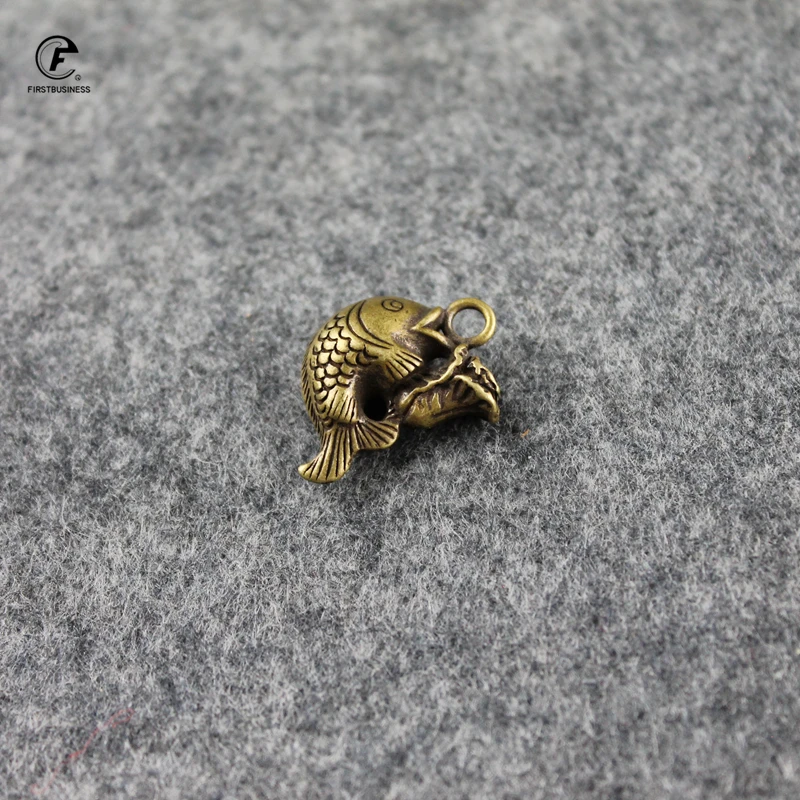 Мини чистая медь китайская капуста Карп богатство удача фигурки автомобильные