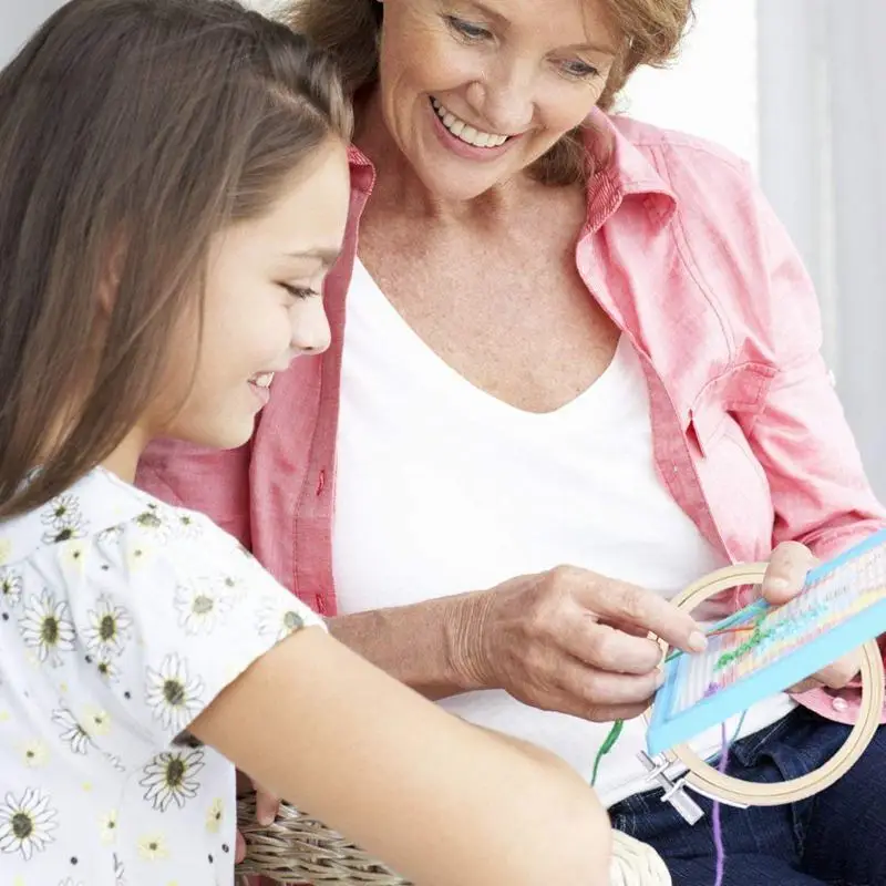 Акция! 12 шт. бамбуковые обручи для вышивки крестиком круглые регулируемые