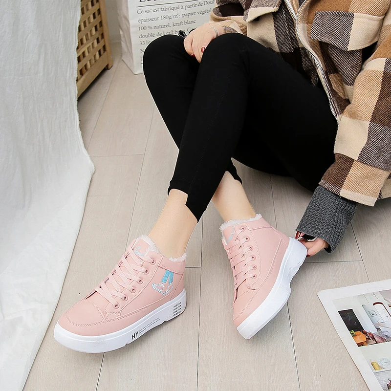 Новинка 2019 года сезон осень-зима женская обувь на высоком каблуке красный цвет