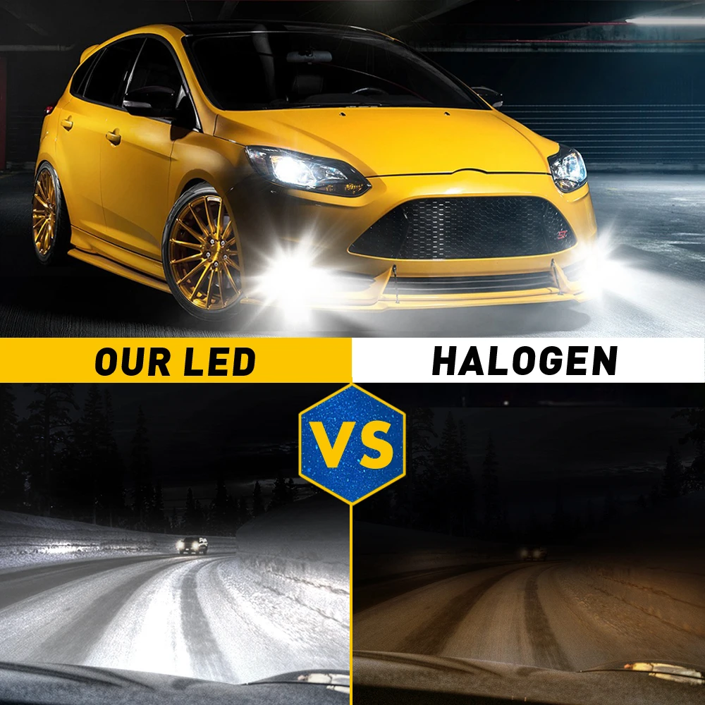 2Pcs H4 LED H8 H11 Fog Lights Ice Bulb Auto Lamp For BMW E46 E39 E36 E90 E60 F30 F20 F10 E30 E34 E53 E87 E92 X5 E70 H9 | Автомобили и