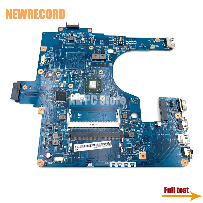 NEWRECORD NBY2Z11002 NB.Y2Z11.002 48.4ZK05.01M Laptop Motherboard For Acer GATEWAY NE522 E1-2500 CPU DDR3 Main Board Full Test