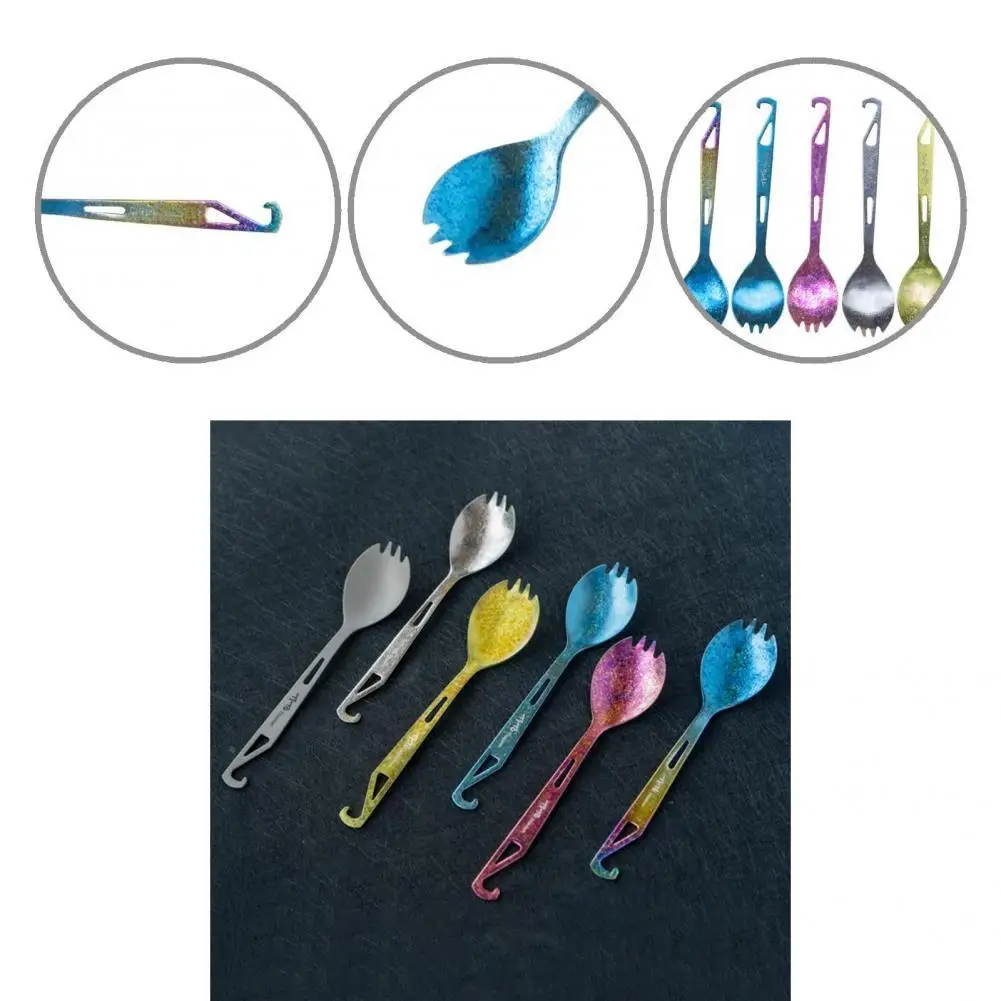 

Spoon Utensils Reusable Practical Food Grade Material Camping Hunting Spoon Utensils