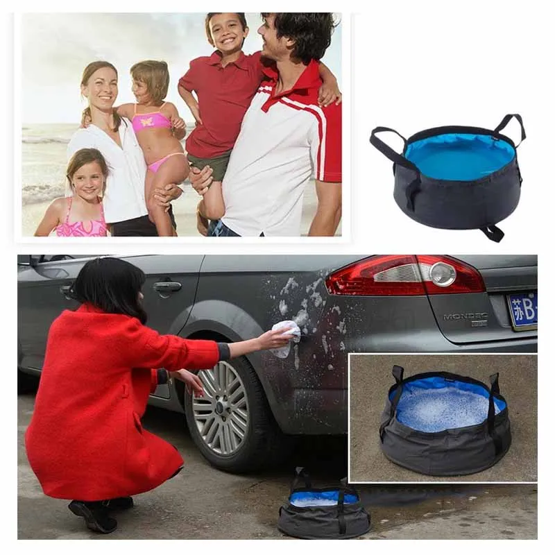 Высококачественная Складная портативная емкость объемом л для мытья ведро