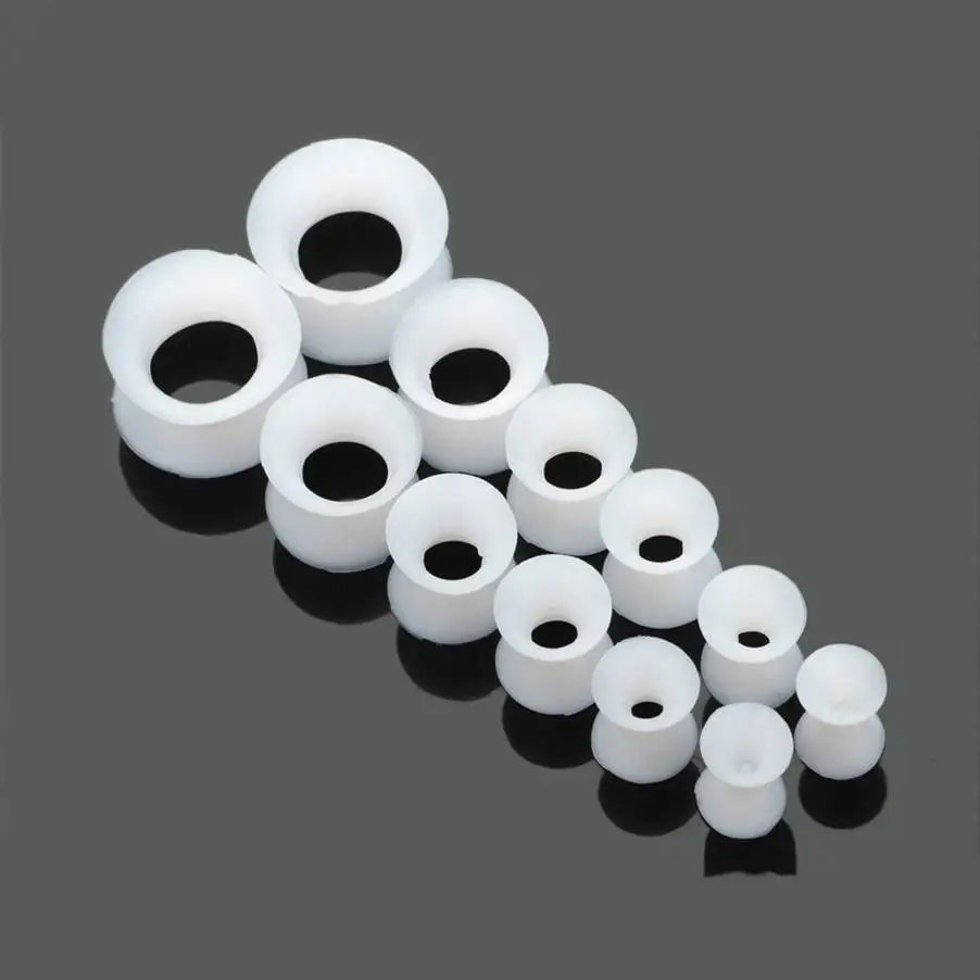 Оптовая продажа 12 шт./лот силиконовый Растяжитель ушей расширитель заглушки и