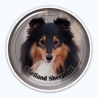 a0670 various sizes removable decal shetland sheepdog sticker waterproof accessories on bumper rear window laptop