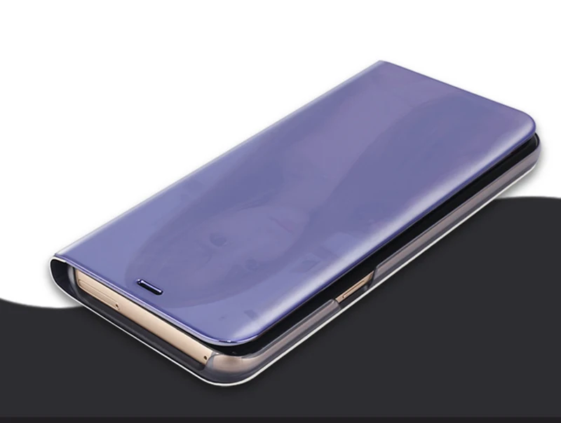 Роскошный флип-чехол для samsung Galaxy S6 S7 Edge S8 S9 Plus Note 5 8 сотовый телефон умное зеркало
