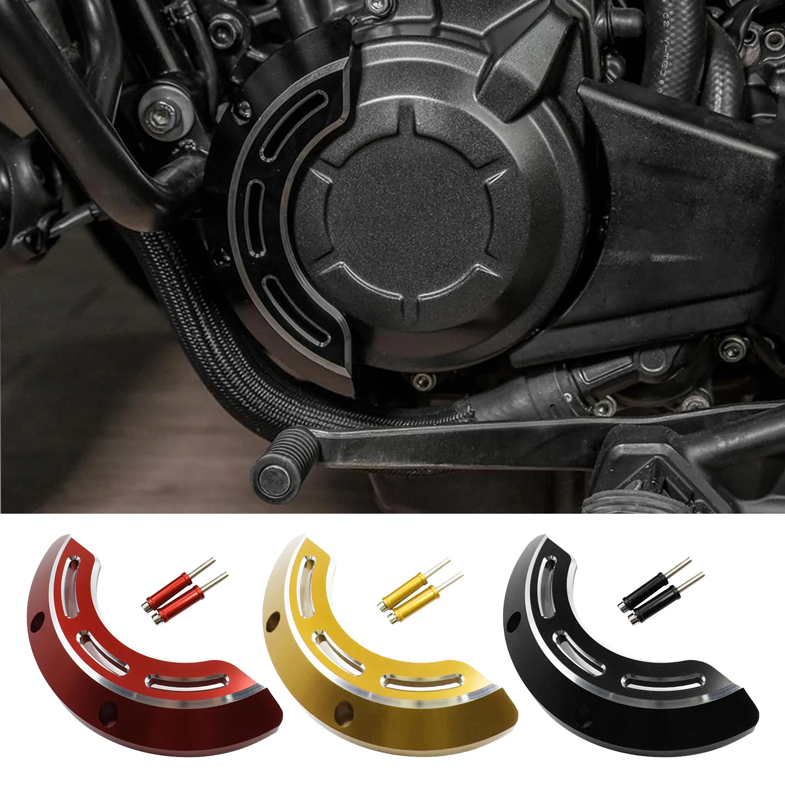 

Left Engine Case Cover Guard Sliders Protector for Honda Rebel CMX500 CMX300