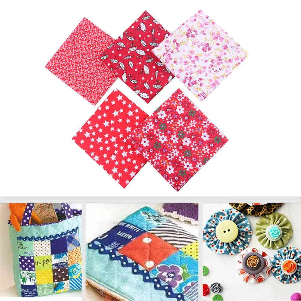 

Хлопчатобумажная ткань с принтом 5 шт. 50 см x 50 см, ткань для шитья, ткань для лоскутного шитья, рукоделия, материал для ручной работы, хлопчато...