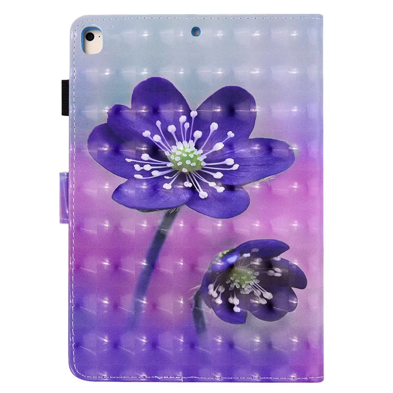 Чехол с 3D рисунком для iPad 10 2 2019 7 th Gen силиконовая задняя крышка кожаный чехол Air Pro 5